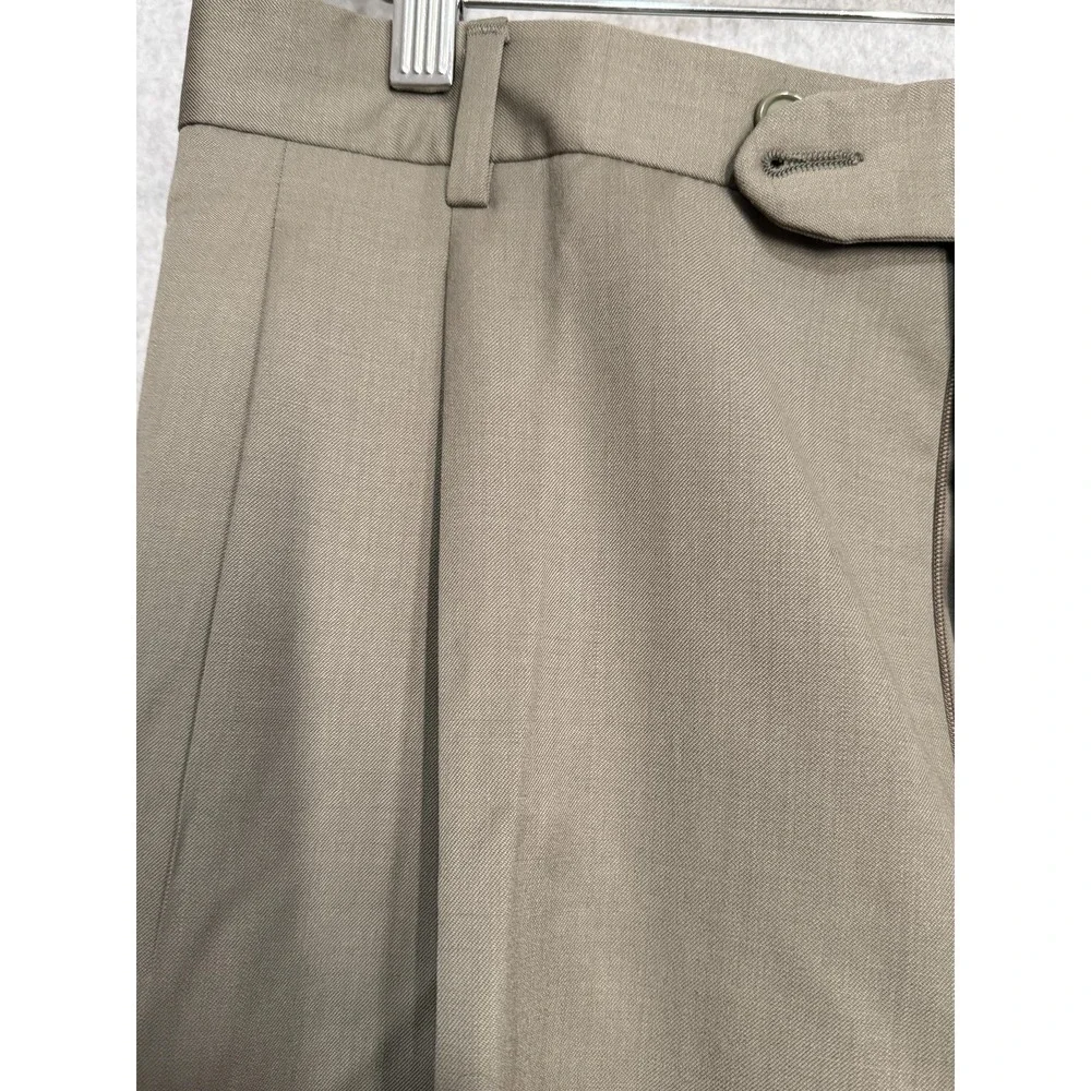 Gianfranco Ruffini Manzini Suit Mens 48L 44x32 Brown Wool‎ 2 Piece Jacket Pants